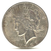 1923-S Peace Silver Dollar - AU