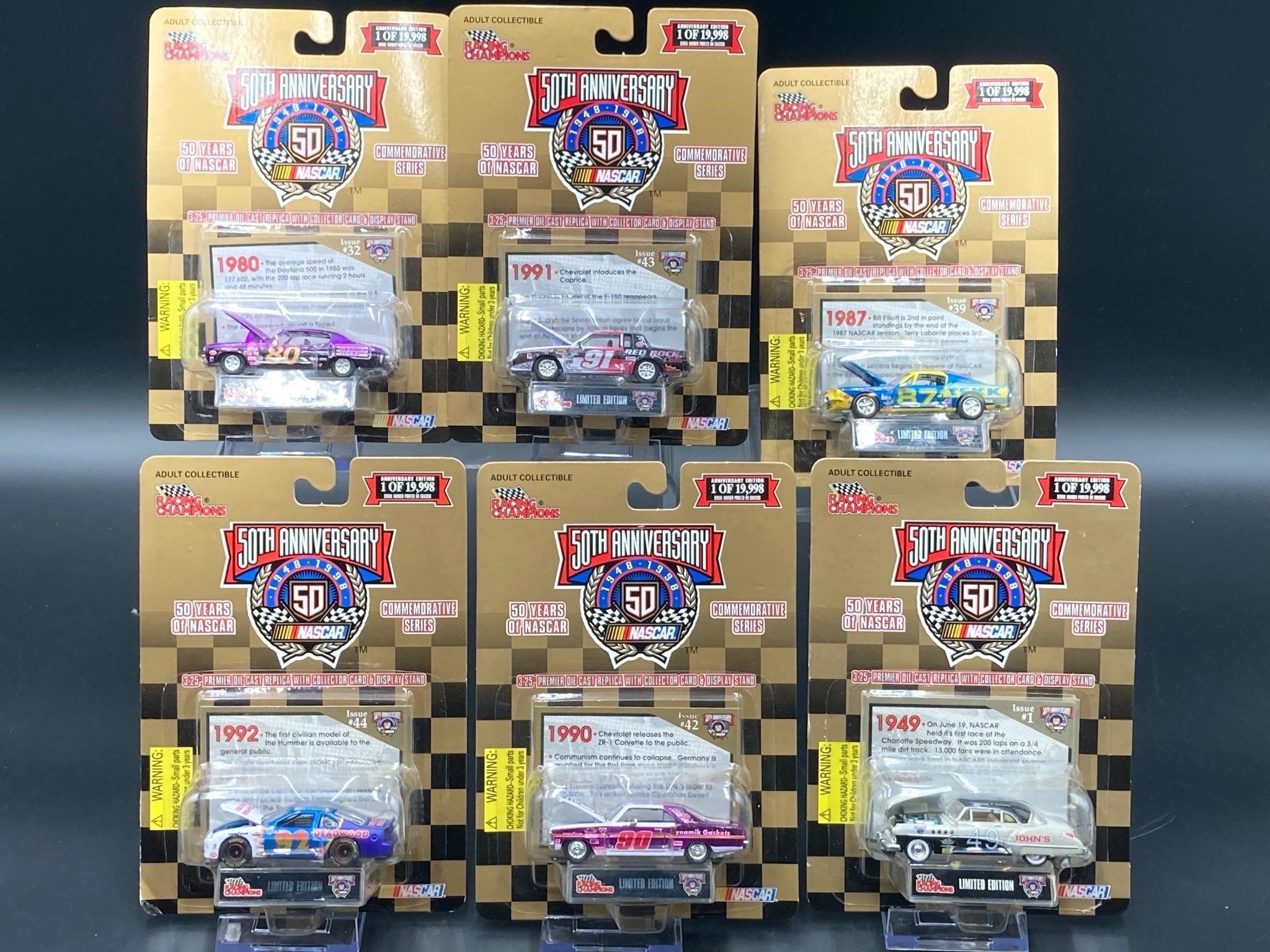 Racing Champions nascar 50th Anniversary Diecasts