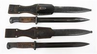 WWII GERMAN K98 COMBAT BAYONET & SCABBARD LOT OF 2