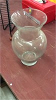 Clear glass fish vase