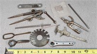 Spark Plug Gauge & Old Measure Tools