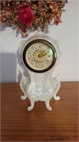 Porcelain table clock made in Germany