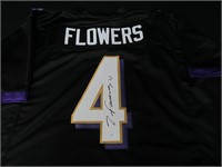 Zay Flowers Signed Jersey FSG COA