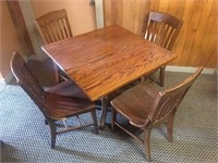 TABLE AND 4 CHAIRS 3FT
