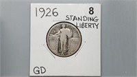 1926 Standing Liberty Quarter yw3008