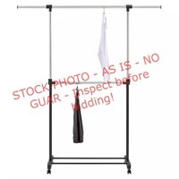 Adjustable Double Rod Garment Rack