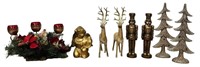 Reindeer, Nutcracker, Trees, Angel & Candelabra