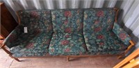 3 SEAT COUCH UPHOLSTERED W/ WOOD FRAME
