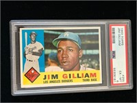 1960 Topps #255 Jim Junior Gilliam PSA 6 EX/MT
