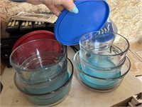 ROUND GLASS BOWLS WITH LIDS