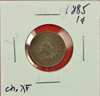 1885 Indian Cent Ch. XF