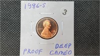 1986s DCAM Proof Lincoln Head Cent lb7003