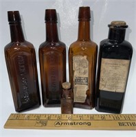 Paint’s Celery Compound  Amber Glass Bottles