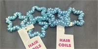 Lot of 2 Star Shaped 3pc Hair Coils Hair Ties