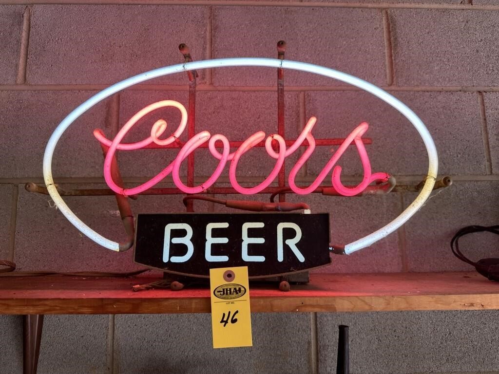 Coors Beer Neon