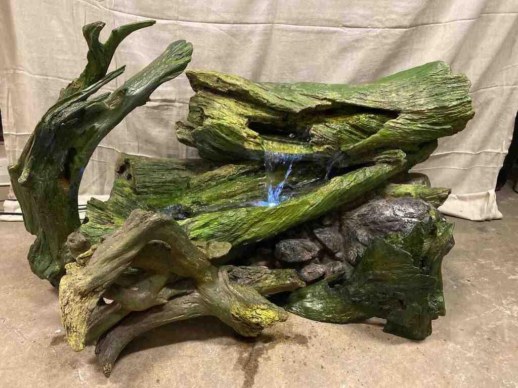 Fiberglass Log Fountain