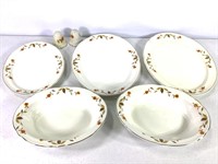 7 Piece Hall Dinnerware Serving Plate Salt Pepper