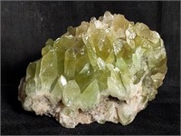 Calcite crystal cluster specimen, 5 1/2" l