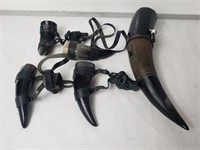 Group of decorative horns