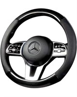 Steering Wheel Cover,Carbon Fiber LeatheR 15”