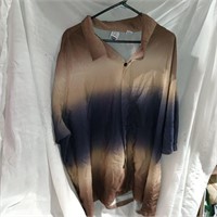 Karl Kani Men's Dip Dye Brown Shirt