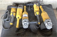 (5) DeWalt 9" Angle Grinders