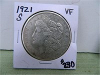 1921-S Morgan Dollar – VF