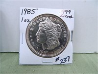 1985 1 oz. .999 Silver “Morgan Dollar” Round – BU
