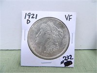 1921-D Morgan Dollar – VF