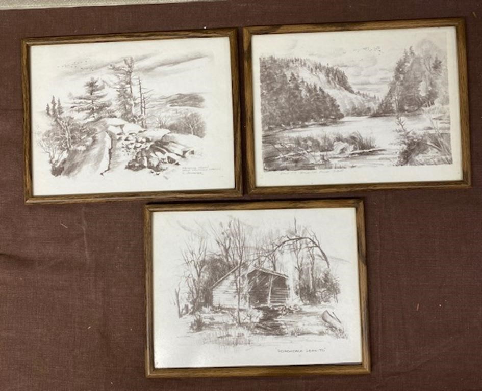 Collection of 3 Lloyd Schafer Prints