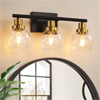 3 Light Gold Bathroom Vanity Light Fixtures,