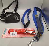 New Dog Leashes & Collars / Lot Of 2 Leash And 2