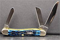 BNIB Case mediterranean blue med stockman knife
