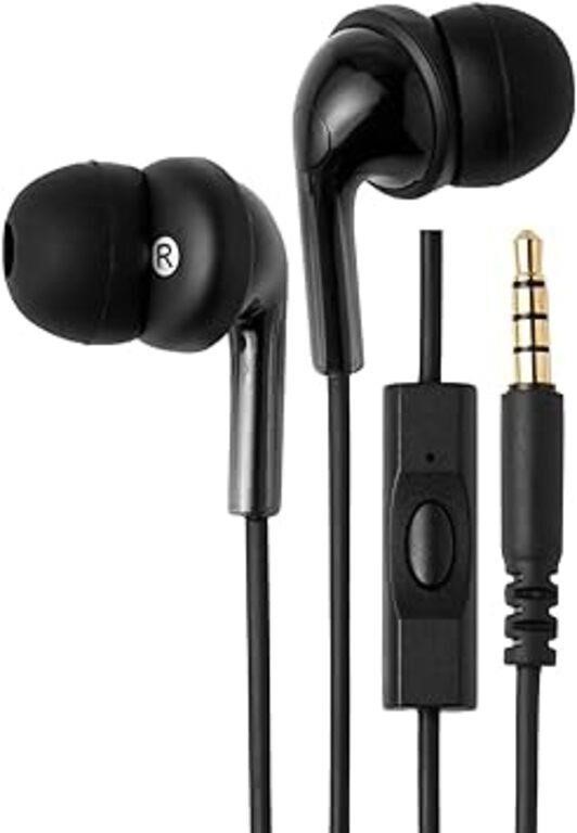 Amazon Basics In-Ear Wired Headphones, Earbuds wit