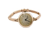 Antique 9ct rose gold watch (Australian bracelet)
