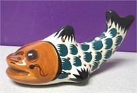 Mexican Folk Art Talavera Painted Catfish