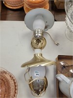 2  METAL HANGING LAMPS