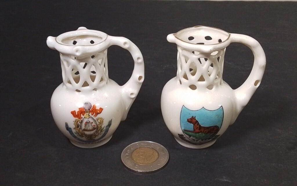 Two Rare 1920's Puzzle Jugs