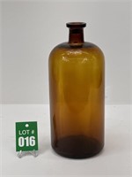 Large Amber Apothecary Bottle