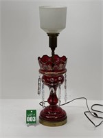 Ruby Glass Lustres Lamp