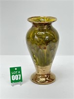 Swirled Green Porcelain Vase