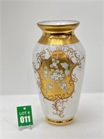 Large Vintage Venetian Bohemian Glass Palace Vase