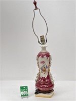 Vintage Table Porcelain Lamp