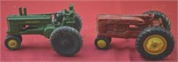 John Deere & Hubley Jr. 1:16 Scale Tractors
