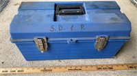 Plastic Toolbox with contents