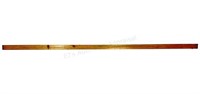 Antique 120in Lufkin Brass Wood Measuring Stick
