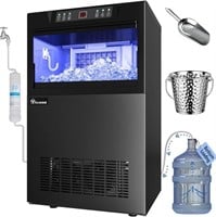 2 Way Water Inlet Commercial Ice Maker Machine