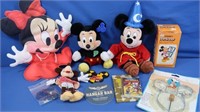 Vintage Disney Mickey & Minnie Mouse Plushes,