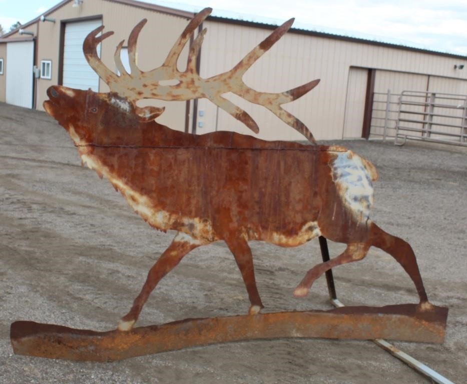 Metal Yard Art - Bull Elk
