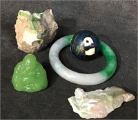 Jade Glass Buddha, Bracelet, Meditation Ball, etc